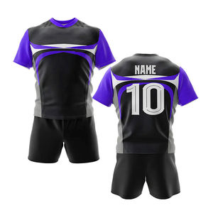 Conjunto de Uniforme de Rugby Personalizado 2026, 100% Poliéster, Transpirable, de Secado Rápido, Antibacterial, Ropa Deportiva de Alto Rendimiento, Cuello Redondo para Hombre - Product Image 1