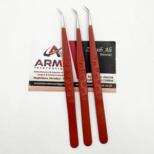 Pinzas para Extensión de Pestañas con Punta Afilada de 45 Grados, Fibra Sostenible, Agarre Fuerte, con Etiqueta Privada, Probadas a Mano - Product Image 5