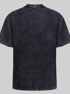 เสื้อยืดสไตล์วินเทจสำหรับทุกเพศ ผ้าคอตตอนหนา ดีไซน์ฟอกสีแบบแอซิดวอช - Product Image 6