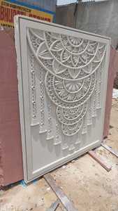 CNC Carved Modern Gwalior Mint Sandstone Wall Panel | Indian Temple <b>Mandir</b> Backdrop | Custom Architectural Exterior Outdoor - Product Image 5