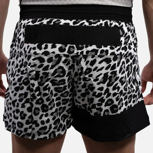 กางเกงชกมวย MMA ลายเสือดาวพิมพ์ลายแบบ Sublimation สำหรับผู้ชาย เอวยางยืด ลายเรียบ ระบายอากาศได้ดี สวมใส่สบาย เหมาะสำหรับการฝึกซ้อม MMA และ Grappling - Product Image 6