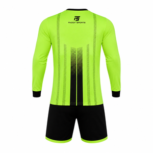 Ensemble d'uniformes de gardien de but de football personnalisés professionnels, maillot de gardien de but à manches longues avec short, kit d'entraînement respirant pour les matchs - Product Image 2