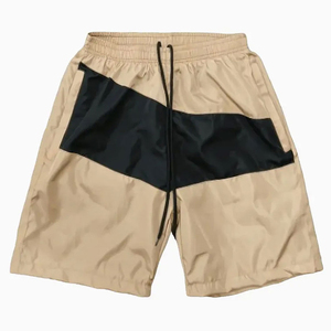 Custom High Quality Solid Heavyweight Hooded Windbreaker Shorts <b>Set</b> Summer Men's Unisex Street wear Polyester/Cotton - Product Image 4