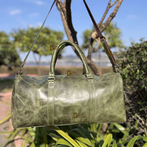 Latest Designer Crunch Leather <b>Luggage</b> Bags Multi Uses Handmade Bag Unisex Travel Bag <b>Big</b> Size Multi Use Stylish Duffel Bag - Product Image 1