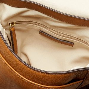 Genuine Leather Crossbody <b>Bag</b> Women Tan Minimalist Striped <b>Strap</b> <b>Shoulder</b> <b>Bag</b> Daily Use All Seasons - Product Image 4