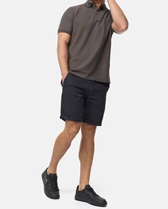 Chemises polo décontractées à manches courtes, respirantes, anti-boulochage, en tissu tricoté, avec logo brodé, imprimé, taille plus, pour hommes - Product Image 1