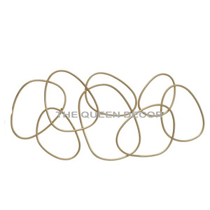 Décoration murale créative en métal argenté de style américain, vente directe d'usine, taille personnalisable, accessoires de suspension murale - Product Image 4