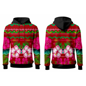 Sweat-shirts polynésiens personnalisés avec cordon de serrage, manches longues, qualité supérieure, 100% polyester, polaire d'hiver - Product Image 6
