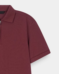 Camiseta de Verano para Hombre, de Algodón 100%, Ligera y Transpirable, con Cierre de Media Cremallera, Estampada, de Seda Helada, Estilo Casual Elegante, Manga Corta - Product Image 5