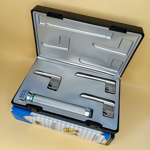 Laryngoscope Miller à fibre optique 3 lames 00-0-1, ensemble avec poignée enfant, qualité supérieure, réutilisable, en acier inoxydable, manuel, chirurgical ORL - Product Image 5