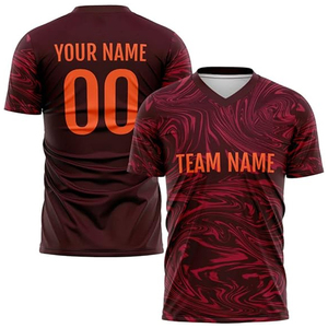เสื้อฟุตบอลผู้ชายแบบกลับด้านได้  รับผลิตตามสั่ง  พร้อมสกรีนโลโก้  ขายส่ง  บริการ OEM  แห้งเร็ว 100% โพลีเอสเตอร์ - Product Image 1