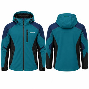 Vestes Softshell d'hiver unisexes NAVISTA SPORTS de haute qualité, respirantes, imperméables, résistantes au vent, réversibles, à fermeture éclair frontale rapide - Product Image 5