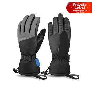 Gants de ski coupe-vent thermiques imperméables pour l'extérieur, prix de gros, avec logo personnalisé, respirants et imperméables - Product Image 1