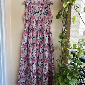 Vestido Indio 2026 de Algodón 100% con Estampado Floral Hecho a Mano, Túnica Larga de Estilo Casual para Mujer, Gran Venta - Product Image 1