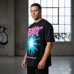 เสื้อยืดสตรีทแวร์ผู้ชายแบบสั่งทำ OEM ทรงโอเวอร์ไซส์ ทรงครอป ทรงบ็อกซี่ ผ้าฝ้าย พิมพ์ลายกราฟิก เสื้อยืดผู้ชายเนื้อหนา - Product Image 4