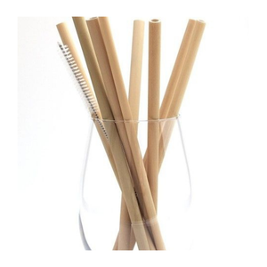 Pajitas de Bambú Hechas a Mano, Reutilizables, Tubos de Bambú Naturales Sostenibles para Jugos, Smoothies, Café y Bebidas - Product Image 1