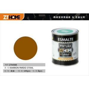 Pintura Acrílica MARRON PADRO 375ML en Lata, Pintura de Alta Calidad para Diversas Aplicaciones - Product Image 3