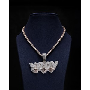 Silver Rose Gold Plated Hip-Hop Iced <b>Rings</b> New Design VVS Moissanite Pendant Finger Charms Unisex RB Gems Real Moissanite - Product Image 1