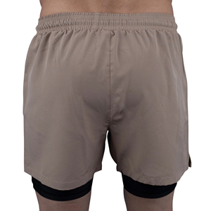 Shorts Deportivos 2 en 1 con Logotipo Personalizado, Doble Capa, para Gimnasio y Running, con Cintura Ajustada, para Mujer - Product Image 2
