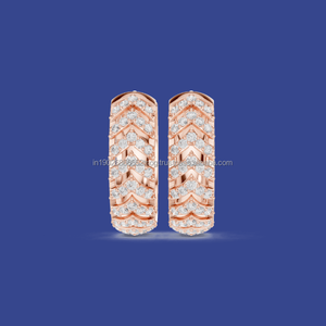 Artsy Jewels 10K Metal Interlocking Circles Pendientes colgantes - Product Image 1