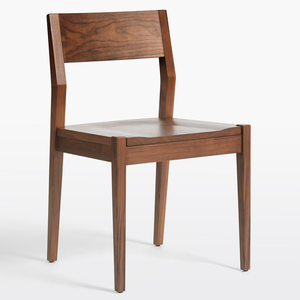 wood <b>dining</b> <b>chair</b> Solid wood <b>dining</b> <b>chair</b> Cotton seat <b>dining</b> <b>chair</b> Minimalist design <b>dining</b> <b>chair</b> - Product Image 4