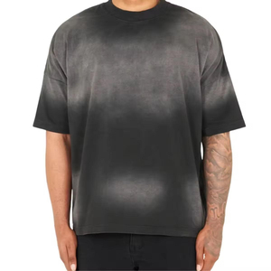 New Custom Men Acid Washed Sunfade <b>Tshirts</b> 100%cotton Blank Heavyweight Streetwear Distressed Oversized Boxy Fit <b>Tshirts</b> for Men - Product Image 1