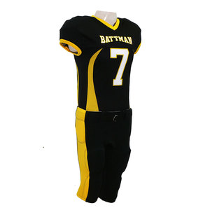 Ensemble d'uniformes de football américain personnalisés, 100% polyester, imprimé par sublimation, OEM, antibactérien, séchage rapide, vêtements d'équipe pour hommes adultes - Product Image 4
