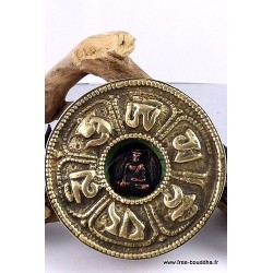 Colgantes Religiosos Tibetanos de Metal Blanco Plateado con Turquesa para Ocasiones de Fiesta Unisex - Product Image 2
