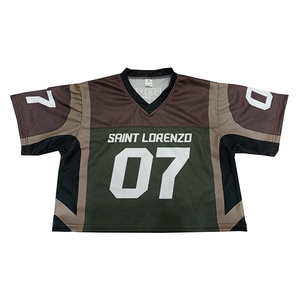 Camiseta de Fútbol de Malla Tejida con Impresión Sublimada Personalizada, Transpirable, de Secado Rápido, 100% Poliéster, Estilo Urbano, a la Moda, para Equipos Nacionales - Product Image 1