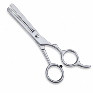 Thinning Scissors Stainless Steel 440C 30 Teeth Blunt Tip <b>Long</b> <b>Handle</b> Right Handed Hair Cutting <b>Shears</b> - Product Image 1