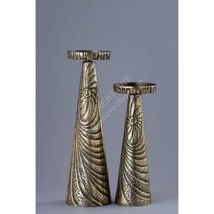 Juego de Portavelas de Metal Dorado, Estilo Moderno, Decoración de Mesa, Portavelas Vintage, Decoración para Bodas, Pascua, Navidad - Product Image 1