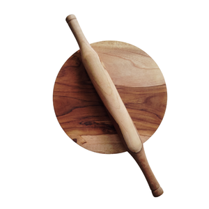 Handmade Custom Wood Star Pattern Eco-Friendly <b>Rolling</b> <b>Pin</b> Best Quality Chakla Belan for Professional Kitchen Hotel Cooking - Product Image 5
