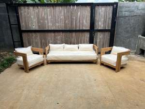 Collection de canapés d'extérieur Camilla, fabriqués en teck indonésien sélectionné pour la distribution internationale - Product Image 5