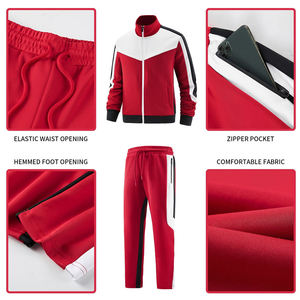 Custom Fleece <b>Jogger</b> Sweatsuits Mens Sets Oversized Hoodie Tracksuit Track Suits Unisex Fleece 350g Sweatsuits With Hood - Product Image 4