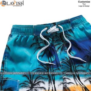 Logotipo personalizado transpirable de secado rápido 100% poliéster hombres bañadores ecológicos deportes casuales playa tabla de surf al por mayor - Product Image 3