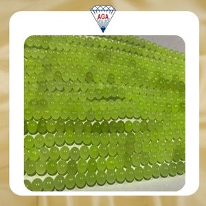 Cuentas redondas pulidas de ónix verde claro natural, cuentas de piedras preciosas al por mayor para la fabricación de joyas, proveedor a granel, exportación desde India - Product Image 2