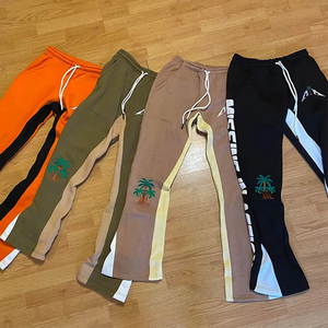 Pantalones Deportivos Ajustados de Alta Calidad para Hombre, Negros, Casuales, con Estampado Gráfico Urbano, de Secado Rápido, Transpirables, 100% Poliéster, con Cordón Ajustable - Product Image 3