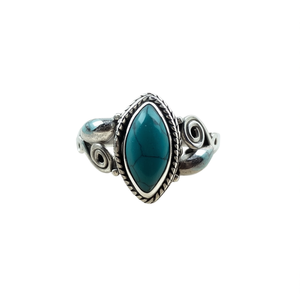 Bague de mode bleu turquoise, poids 3,2 grammes - Product Image 2