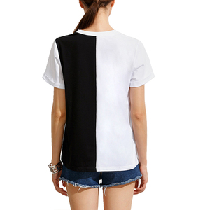 Camisetas de Mujer con Cuello Redondo, 100% Algodón, Lavado Ácido, Hechas a Medida OEM/ODM - Product Image 6