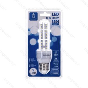 Lampadina Led T3 2u 8w E27 6400k 640 Lumen Durata 15000h - Product Image 1