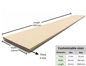 Tira larga de cartón duro, resistente a impactos, a perforaciones y a la deformación. - Product Image 3