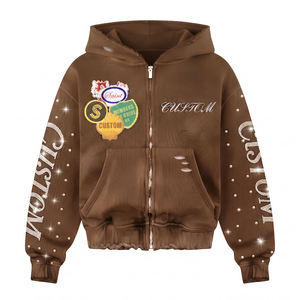 Fournisseur en gros de sweats en coton, proposant des sweats à capuche en molleton épais pour les marques de streetwear, production en usine en gros - Product Image 1