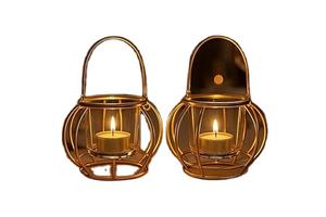 Bougeoir en métal fer taille personnalisée pot votif en béton unique pour la décoration de la maison anniversaire chauffe-plat autres bougeoirs - Product Image 3