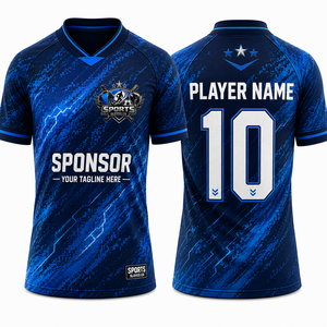 Uniforme de Fútbol Personalizado de Primera Calidad, Micro Malla de Poliéster, Protección UV, Secado Rápido, Gráficos Sublimados, Logotipo Personalizado - Product Image 1