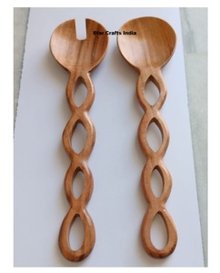 Best Seller Custom Wooden <b>Salad</b> <b>Tools</b> American Style Eco-Friendly Dishwasher Safe Kitchen Accessories India Manufacturer - Product Image 6