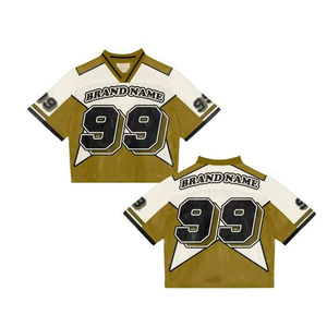 เสื้อฟุตบอลอเมริกันขายส่ง รับผลิตแบบ OEM ODM ผู้จัดจำหน่ายชุดกีฬา เสื้อฟุตบอลแบบกำหนดเอง เสื้อทีมแบบสั่งทำ พิมพ์ลายแบบ Sublimation - Product Image 1