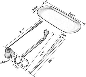 <b>Wick</b> Trimmer Care Brass Custom 3 in 1 Stainless Kit Wholesale Cutter Scissor Set <b>Candle</b> <b>Wick</b> Trimmer for <b>Candles</b> - Product Image 3