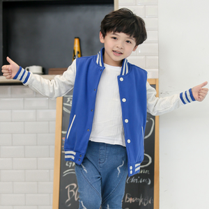 Blousons universitaires pour enfants avec manches, blousons Letterman vierges en gros, blousons de baseball pour garçons 2022 - Product Image 6