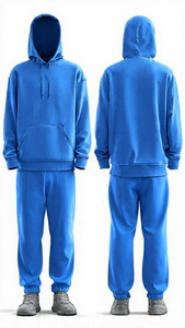 Conjunto de Sudadera con Capucha y Pantalones de Estilo Moderno Personalizado / Sudadera con Capucha Extra Grande y Pantalones Rectos / Conjunto Masculino de Alta Calidad en Color Sólido - Product Image 4