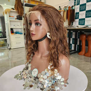 Perruques en cheveux vierges vietnamiens, dentelle HD transparente, ondulations profondes, pour coloration, longueur 22-30 pouces, vente en gros - Product Image 3